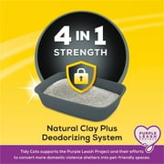 فضلات القطط المتكتلة 4 في 1 من Purina Tidy Cats، برائحة الأزهار، دلو 35 رطلاً