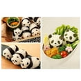 thumbnail image 5 of Masteelf 5 Pcs 3D Stereo Cartoon Panda Baby Rice Ball Mold DIY Sushi Mold Dry Roasted Seaweed Cutter Set, 5 of 8