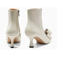 thumbnail image 3 of Women  Rhinestone Bow Ankle Boots   Pointed-Toe, Low Kitten Heel, Stylish Formal Booties, 3 of 3