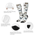 thumbnail image 6 of Easygdp Tractor and Dumper Soccer Socks Sport Knee High Socks Calf Compression Athletic Socks for Men and Women, 6 of 9