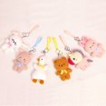 thumbnail image 2 of 16cm Cartoon Bag Keychain Anime Fluffy Pendants Plush Rabbit&Goose&Unicorn&Pig Animal Stuffed Doll Christmas Gift For Children zhangyuxiang LED, 2 of 2