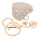 thumbnail image 3 of Lindo llavero de corazón de diamantes de imitación llavero decorativo colgante para bolso llavero Bling para mujer llavero en forma de corazón para mochila, 3 of 5
