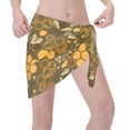 thumbnail image 3 of Bingfone Bees and Honeycombs Women's Sarong Swimsuit Cover Ups Bathing Suit Coverups Chiffon Beach Wrap Skirts, 3 of 7