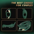 thumbnail image 3 of Imimi 3-in-1 Ring Pair Vibrator Pennis Ring Vibrates for Men, Stronger Erection, Rings Rabbit Vibrator Clitoris Testicles Stimulator Penis Ring Sex Toy for Couples(Green), 3 of 6