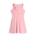 thumbnail image 6 of BOBOGOJP Girls Sleeveless Tennis Dress Kids Racerback Golf Dress School Sports Dresses Outfit with Shorts Pockets 5-14Y Pink,Size 8-9 Years, 6 of 9