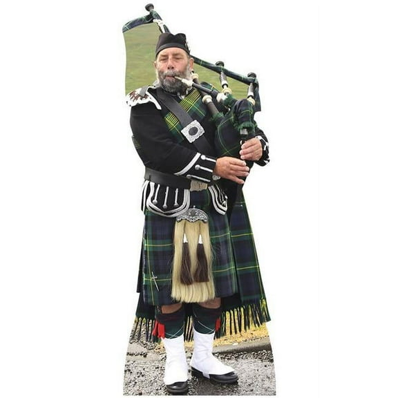 Star Cutouts SC2028 Scottish Bag Piper Life Size Cardboard Cutout