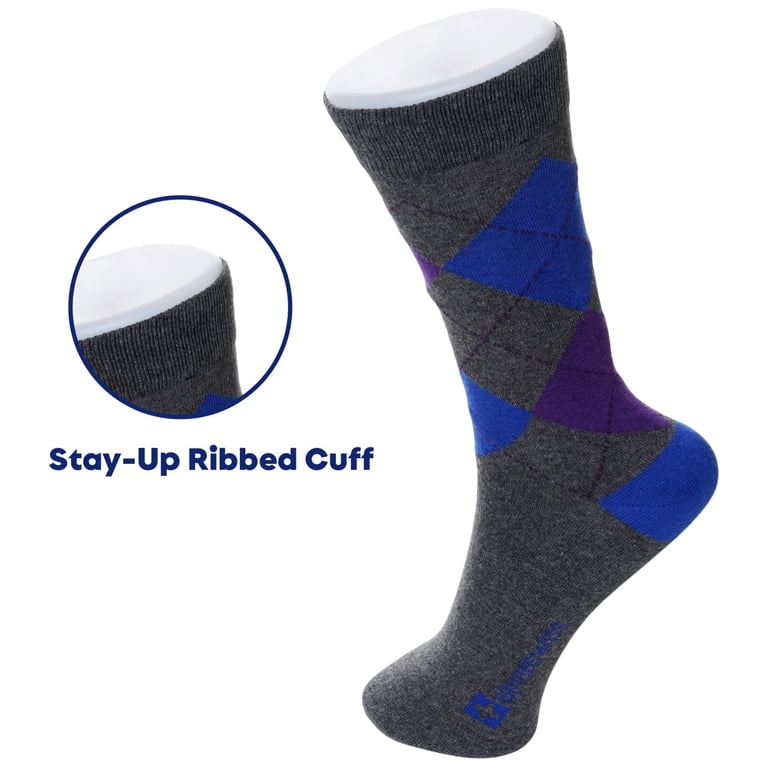 Alpine Swiss Men's Cotton Dress Socks, 6-Pack photo 7