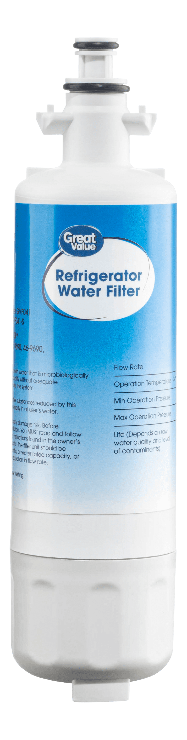 (2 pack) Great Value Replacement Refrigerator Water Filter, LG LT700P and Kenmore 46-9690, 1 Pack