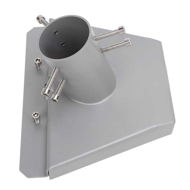 Adaptador De Tubo Para Antena Parabólica, Soporte De Carga Fuerte, Placa De Montaje Para Antena Satelital De Acero Inoxidable, Fácil Instalación Para Antena Parabólica