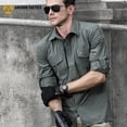 thumbnail image 1 of Camisa táctica de secado rápido, camisa de manga larga para hombres, fanáticos militares, camisa de entrenamiento especial elástica de primavera y otoño para exteriores de secado rápido, 1 of 5