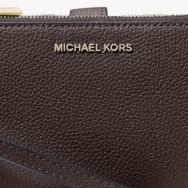 Michael Kors Women's Jet Set Double Zip Wristlet, Chocolate, One