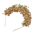 thumbnail image 1 of Perla Boda Diadema Flor hecha a mano Tiara Corona Boda Accesorios para el cabello para dorado jinwen diademas de novia, 1 of 5
