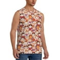thumbnail image 2 of Uemuo Maneki-Neko Cats Pattern Men's Sleeveless T-Shirt,Muscle Athletic Tank Top, Moisture-wicking Quick-dry Breathable Classic Tee Top for Gym Run Outdoor Sports-Medium, 2 of 8