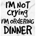 thumbnail image 2 of Not Crying Ordering Dinner Humor Romper Boys or Girls Infant Baby Brisco Brands 12M, 2 of 6