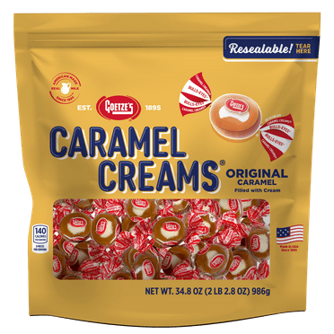 Goetze's Original Caramel Creams, Peanut Free, 34.8oz Bag