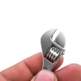 thumbnail image 2 of EXHUMKY Llaveros De Llave Inglesa De Metal Plateado Con Ajustable Y Acabado Resistente Para Uso Diario, 2 of 5