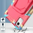 thumbnail image 3 of Rugged Kids Case for Lenovo Tab M11 11" 2024, Heavy Duty Shockproof 360°Swivel Ring Stand Handle Case Cover for Lenovo Tab M11 11" 2024, Colorful/Rose, 3 of 8