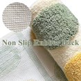 thumbnail image 4 of Alfombra de baño de microfibra, alfombra de baño para baño, alfombra de ducha, alfombra de baño para suelo de baño, absorbente de agua, suave, antideslizante Rojo Verde, 4 of 4