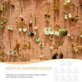 thumbnail image 2 of MasteelfCA 10Pcs Acrylic Earring Racks L-shaped Ear Stud Racks Clear Earring Display Racks, 2 of 8