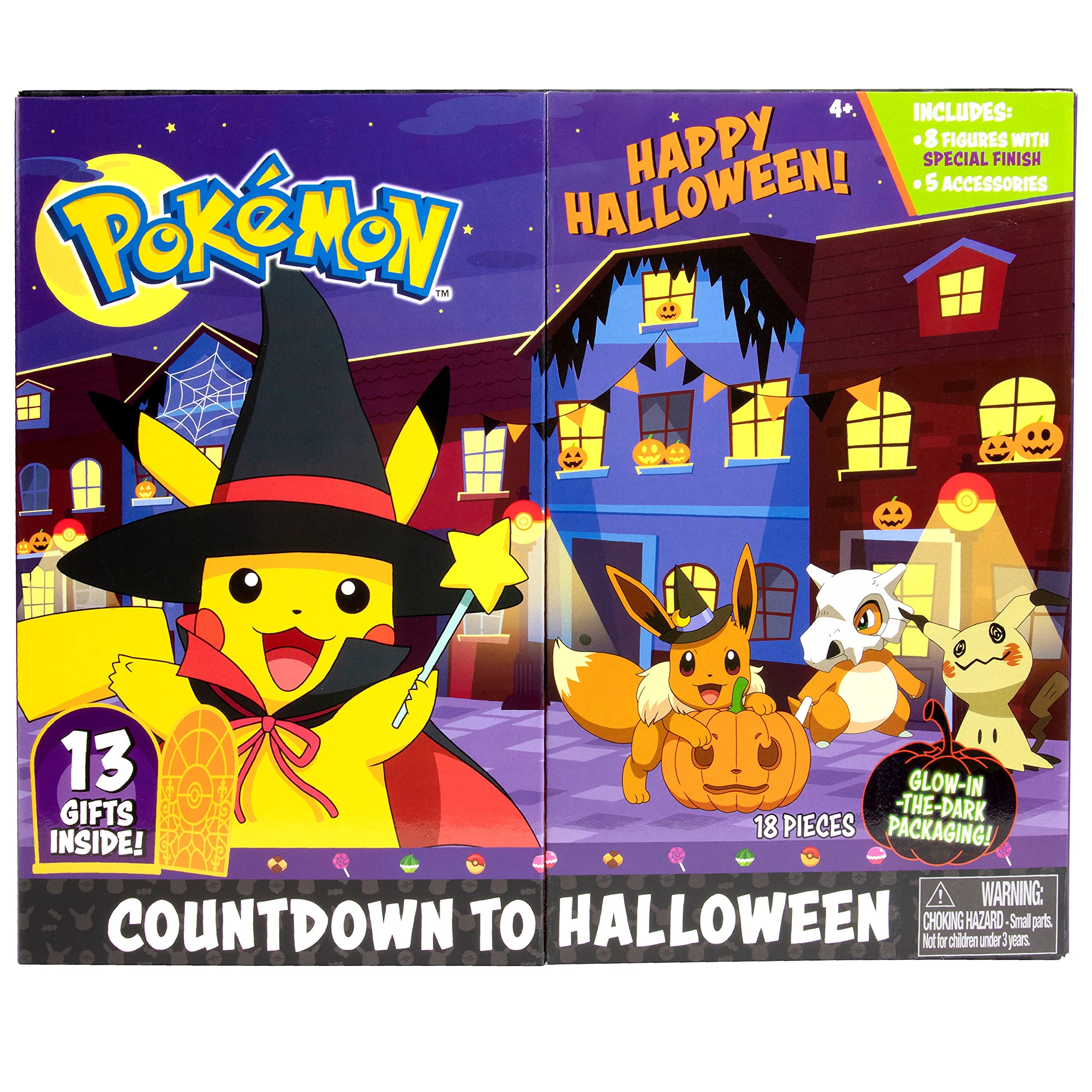 Pokemon 2021 Halloween Advent Countdown Calendar for Kids, 13 Pieces -  Includes 10 Toy Character Figures & 3 Accessories - Ages 4+ - Walmart.com