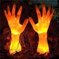 thumbnail image 3 of Yuarrent 2 uds. Adornos de mano de fantasma de terror de Halloween estatua de mano brillante alimentada por accesorios creativos de Halloween Kits de decoración para fiestas Yuarrent HA037663-00, 3 of 6