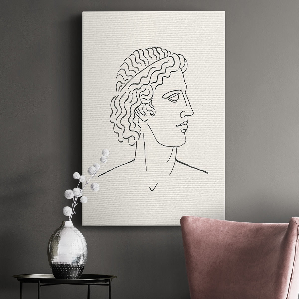 Greek Busts I Premium Gallery Wrapped Canvas - Ready to Hang