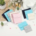 thumbnail image 6 of Uxcell Jewelry Pouch, Soft Velvet Pouches with Snap Button Portable Storage for Rings Necklace Bracelet Earring Pink 4x4 Inch, 6 of 7