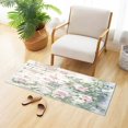 thumbnail image 6 of Haosy Pink Roses Climbing on Wall Bathroom Rugs Non Slip Absorbent Soft Plush Quick Dry Bath Mat, 39"x20", 6 of 8