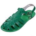 thumbnail image 3 of Sandals Wide Feet, Womens Sandals Wide Width, Women's Flat Sandals, Women's Mexicanos Huaraches Sandals Summer Beach Vacation Closed Toe Ankle Strap Flats Walking Wedding Shoes, Green 6, 3 of 6