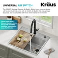 thumbnail image 6 of KRAUS Flat-Top Garbage Disposal Air Switch Button in Spot-Free Antique Champagne Bronze, 6 of 10