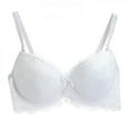 thumbnail image 4 of Sexy Floral Lace Lingerie Women Padded Bra Lady Solid Color Sexy Underwear Adjusted Straps Brassiere, 4 of 5