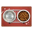 thumbnail image 1 of Chinese New Year Pet Mat for Food and Water, Hand Drawn Style Calligraphy with a Flowering Cherry Branch and Framework, Non-Slip Rubber Mat for Dogs and Cats, 18" X 12", by Ambesonne, 1 of 2