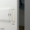 thumbnail image 3 of Goo-Ki 7.6''(192 MM) Hole Centers Light Brushed Brass Cabinet Pulls, Zinc Alloy Cabinet Handles Drawer Pulls for Dresser, Cupboard, 6 Pack, 3 of 7
