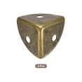 thumbnail image 3 of Uxcell 4 Pack Decorative Box Corner Cover, 18mm Metal Edge Guard, Furniture Corner Edges Protector, Bronze, 3 of 6