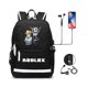 thumbnail image 1 of Mochila Oxford de gran capacidad para mujer, morral escolar impreso con USB para ordenador portátil, escolar, 1 of 4