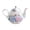 Blue Enchantress, variant on 7829 Large Capacity Floral Embossed Teapot With Ergonomic Handle Porcelain Tea Pot