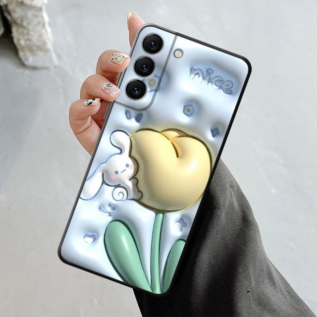 Funda de teléfono para Samsung Galaxy S23 S22 S21 S20 FE Ultra S10 S9 S8 Plus Note 20Ultra 10Plus, rosa, bonita, Hello Kitty, Kuromi, My Melody xuanjing unisex