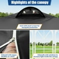 thumbnail image 3 of SANOPY 10' x 10' Straight Leg Pop-up Canopy Tent Easy Two Person Setup Instant Outdoor Canopy Folding Shelter with 4 Removable Sidewalls, Air Vent on The Top, 4 Sandbags, Carrying Bag, Black, 3 of 12