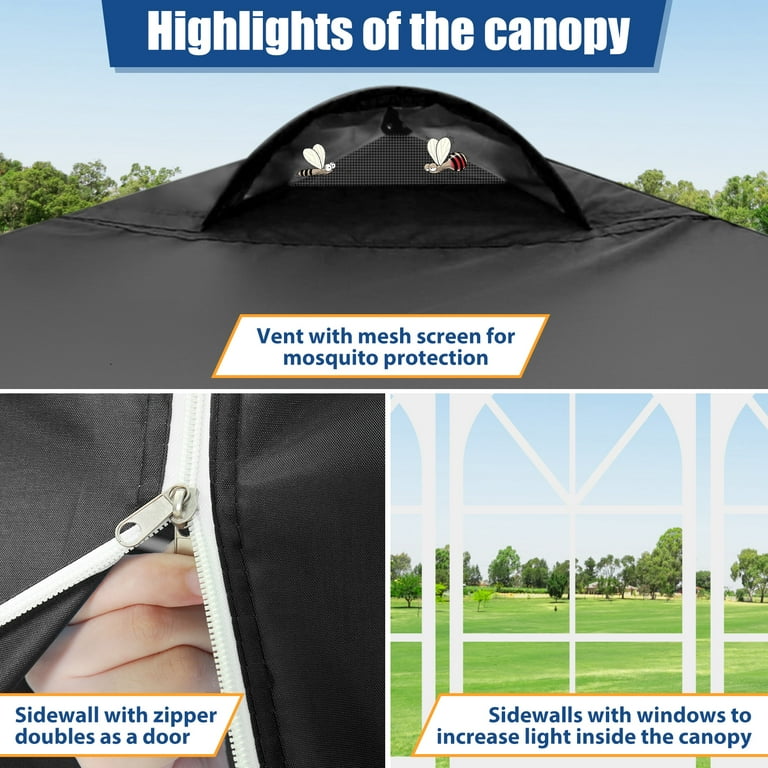 SANOPY 10' x 10' Straight Leg Pop-up Canopy Tent Easy Two SANOPY 10' x 10' Straight Leg Pop-up Canopy Tent Easy Two