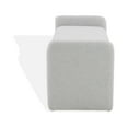 thumbnail image 6 of SAFAVIEH Couture Patsy Solid Felt Modern Bench, Light Grey, 6 of 8