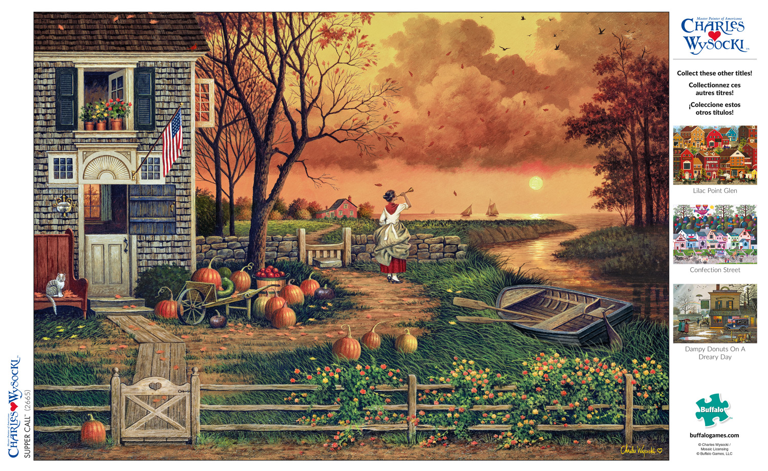 Buffalo Games Charles Wysocki - Supper Call 300 Pieces Jigsaw Puzzle
