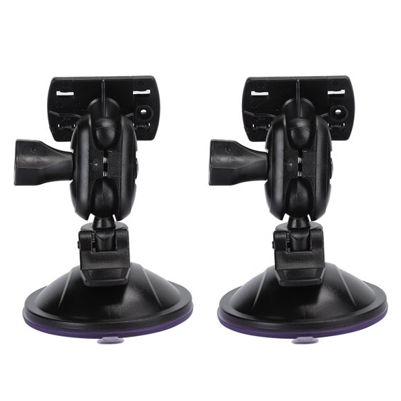2Pcs Car GPS Navigator Suction Cup Bracket 360 Degree Adjustable Strong Suction Power for Driving Recorder Support, High or Low Temperature Resistance