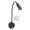 Black, variant on NFTIGB Dimmable RV Reading Light, 3 Color Temperatures Boat Bedside Flexible Gooseneck Wall Lamp with USB Charging Port, 10-30V Camper Interior Illumination, Silver (8.27 inches / 21 cm)