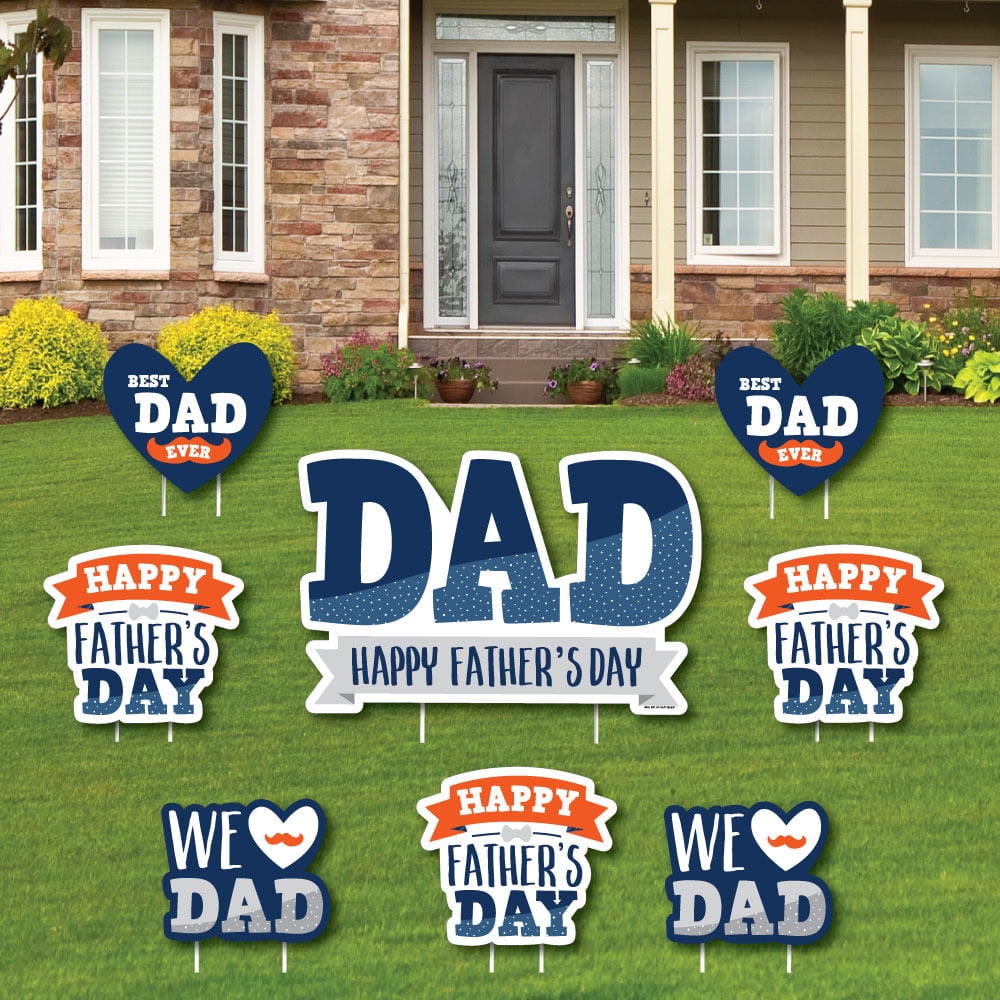 Happy Father's Day Yard Sign and Outdoor Lawn Decorations We Love