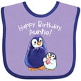 thumbnail image 3 of Inktastic Happy Birthday, Auntie- Cute Penguins Boys or Girls Baby Bib, 3 of 4