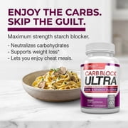 Carb Block Ultra Starch Blocker with White Kidney Bean, 60 Gluten-Free Capsules