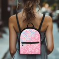 thumbnail image 4 of Eheartsgir Cherry Blossom Iridescent Mermaid Scale Mini Back Pack with Versatile Lightweight Small Backpack for Travel, Polyester Travel Shoulder Bags for Hiking, 4 of 8