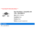 thumbnail image 2 of Rear Strut Mount - Compatible with 1996 - 2002 BMW Z3 1997 1998 1999 2000 2001, 2 of 2