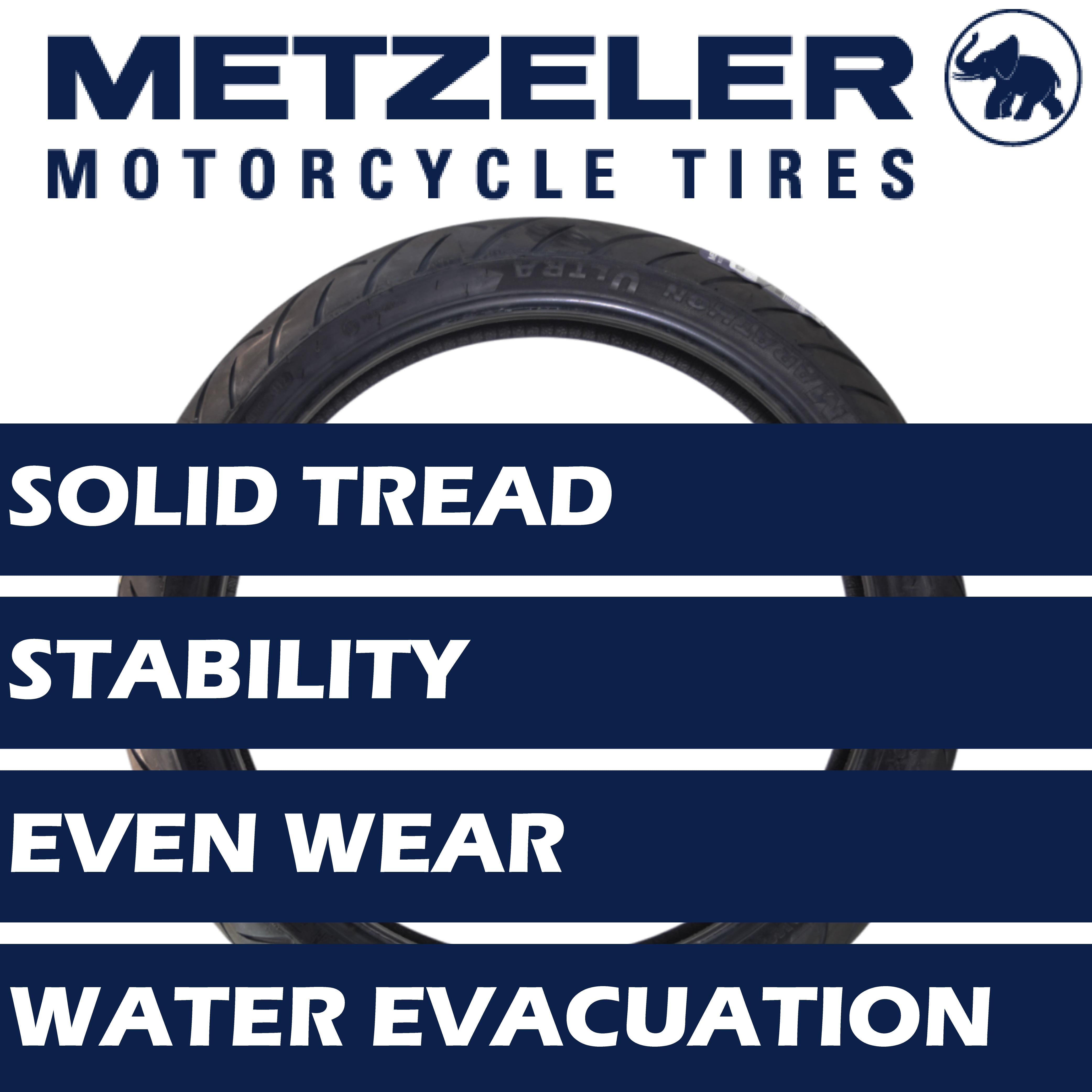 Metzeler ME 888 Marathon Ultra Front 140/80-17 69H Motorcycle Tire with Keychain