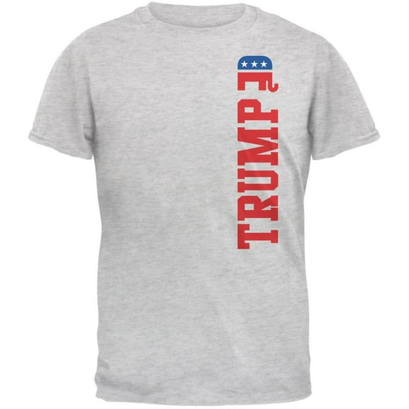 Election 2020 Team Donald Trump Light Heather Grey Adult T-Shirt - Medium
